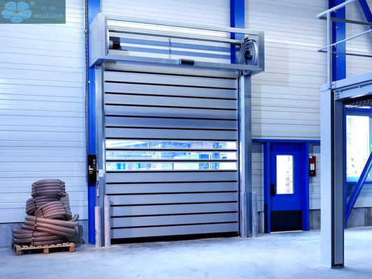 1.2m/S 0.8mm Curtain Industrial High Speed Roll Up Doors  