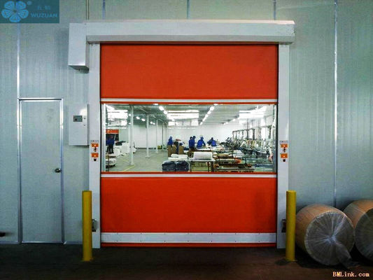 Dust Proof 1.0m/S IP55 Safety PVC Roller Shutter Doors