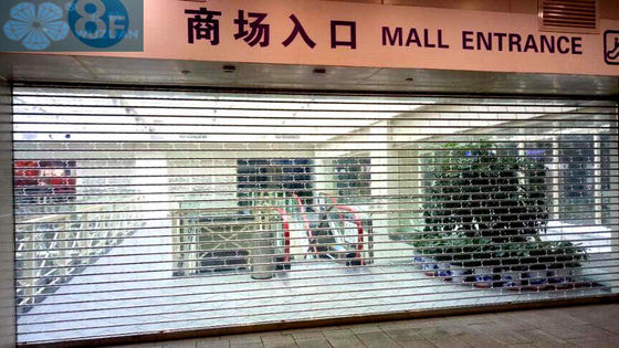 12mm Tube Polycarbonate Clear Roller Shutters For Mall