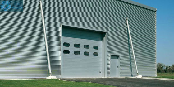 50mm 4000mm Height Galvanized Steel Industrial Overhead Door