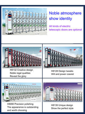 1600mm Height 15m/Min Stainless Steel Retractable Sliding Gate