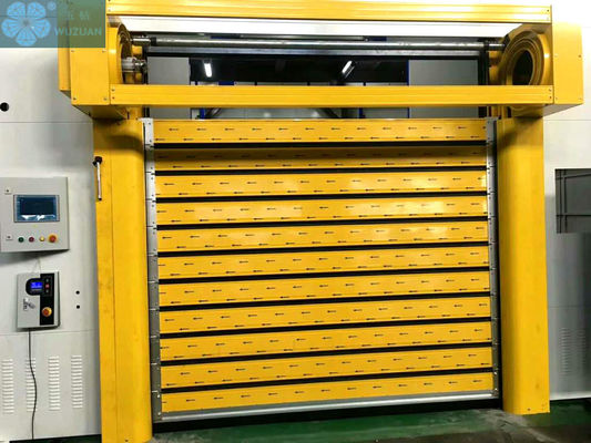 1.2m/S 0.8mm Curtain Industrial High Speed Roll Up Doors  
