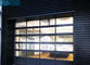 Electrical 0.426mm 3000mm Height Clear Glass Garage Doors
