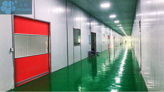 Red 2m/S 2mm Steel High Speed Industrial Doors