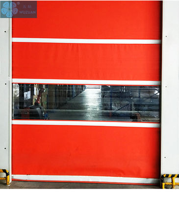 Red 2m/S 2mm Steel High Speed Industrial Doors