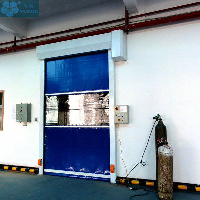 Steel Frame 1.2m/S 1.5mm Curtain PVC Roller Shutter Doors