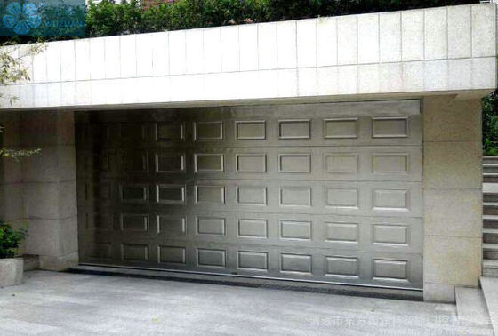 Easy Installation 4cm Silver Color Insulated Sectional Doors