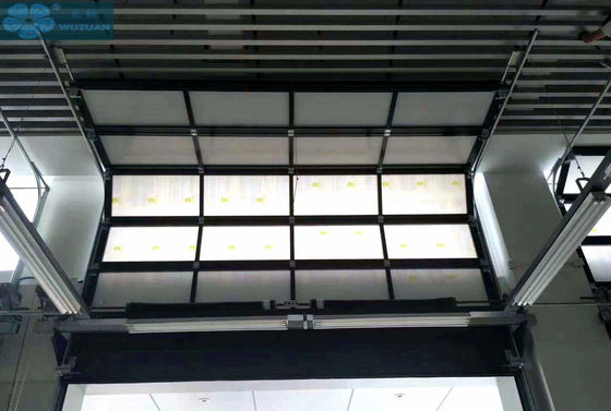 Motorized Aluminum Frame Glass Insulated Clear Garage Door