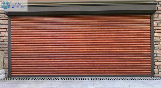 CE Motorised Aluminium Roller Shutter Doors With PU Foam Infilled