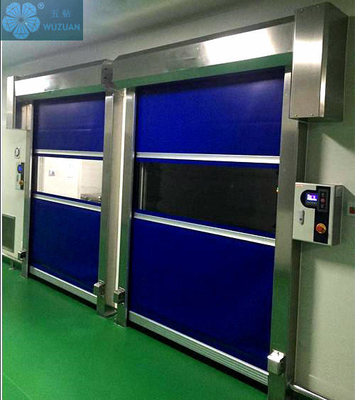 2m/s opening Overhead Rapid Action PVC Roll Up Shutter Door 6000x6000mm