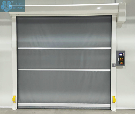                  Industry Warehouse PVC Plastic Fabric Curtain Clean Room High Quality Electric Fast Acting PVC High Speed Roller Door             