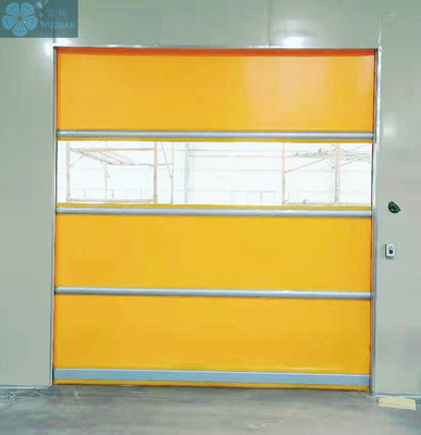                  Customized Industrial Rapid Fast Rolling up PVC Shutter High Speed Door             