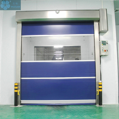                  Customized Industrial Rapid Fast Rolling up PVC Shutter High Speed Door             