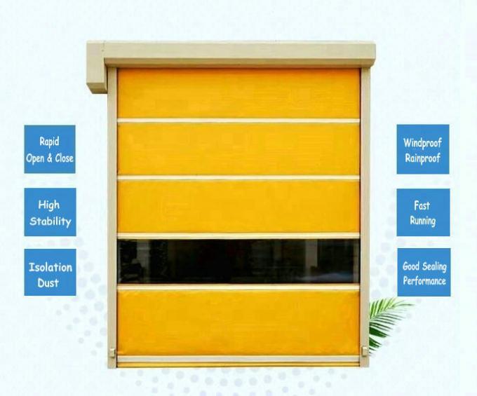 Rapid Soft Rolling Roller Shutter High Speed PVC Door